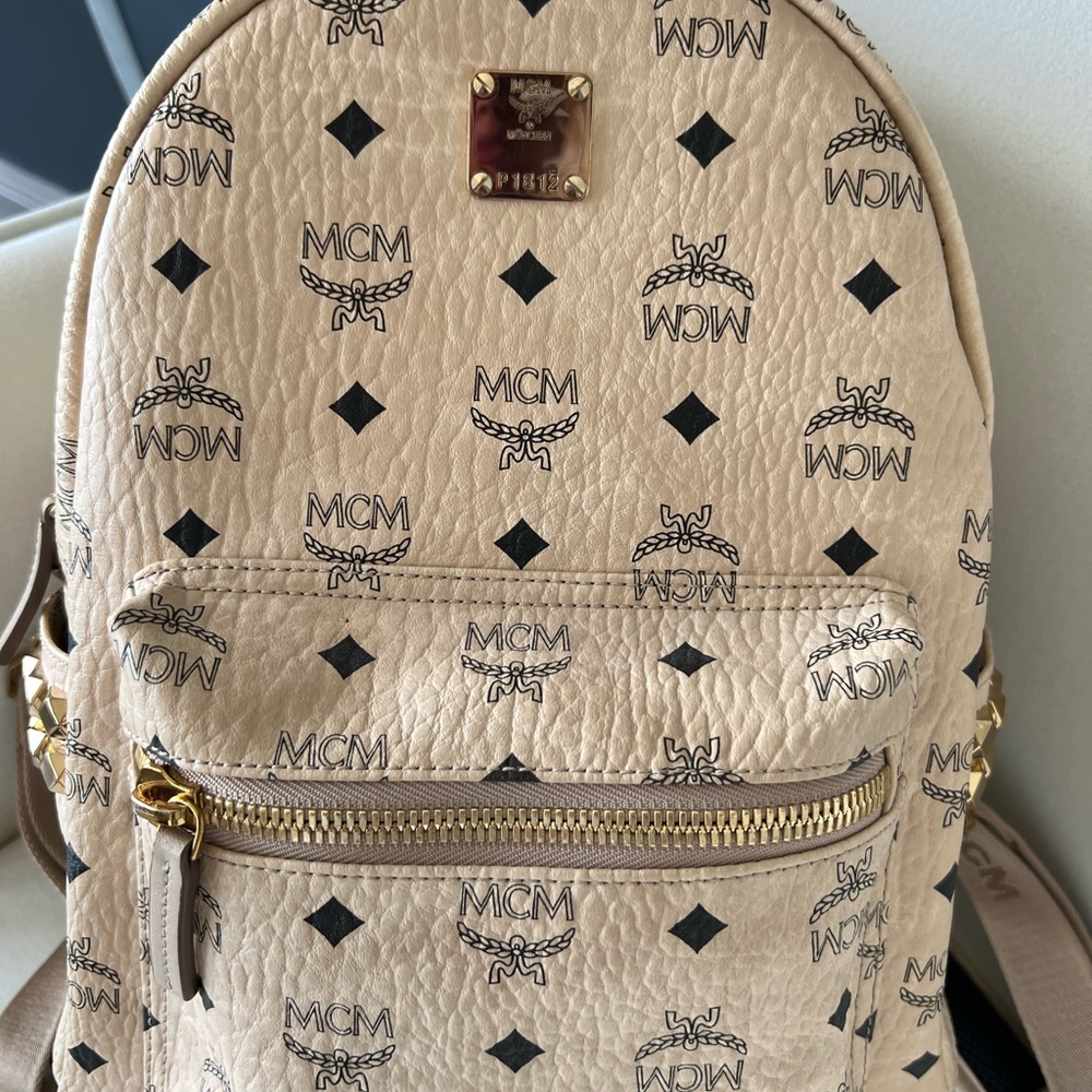 Mcm Stark Side Stud Backpack - image 1